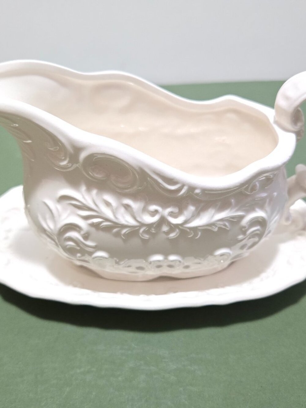 Vintage Gravy Boat and Saucer